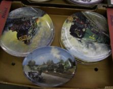 A collection of Wedgwood & Coalport Railway Theme wall plates: