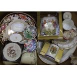 A mixed collection of items to include: Floral decorated Royal Winton, Royal Doulton & similar items