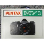 A collection of 35mm Film Camera Equipment to include: Pentax ME Super body with 50mm lens, Pentax