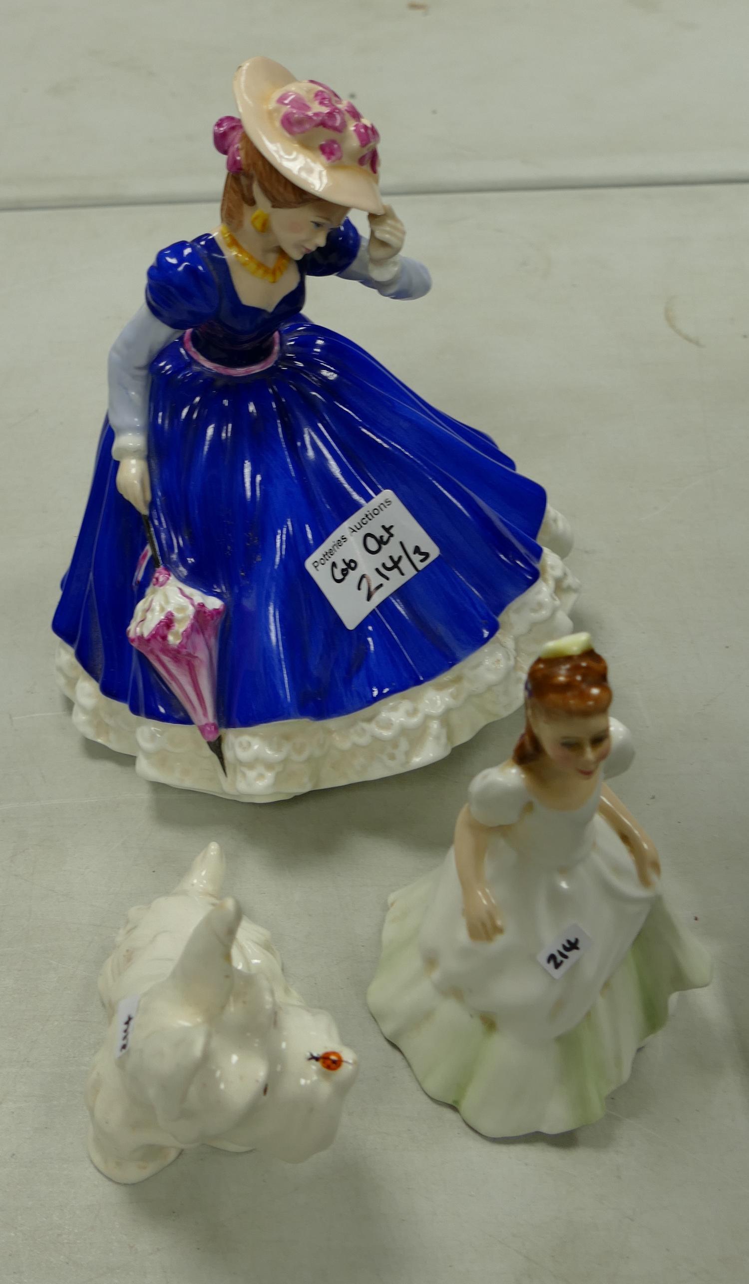 Royal Doulton Lady Figure Mary Hn3375: Kerry HN3036 together with Beswick comical dog 804(3)