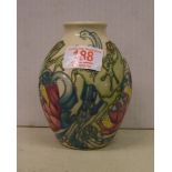 A Moorcroft vase in the 'Splash' pattern designed by Kerry Goodwin, height approx 14 cm. Boxed