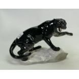 Beswick Black Gloss Puma on Rock 1702: