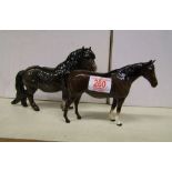 Beswick Shetland Pony 1033 & Mare 1991(2)