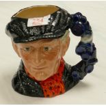 Royal Doulton large character jug Pearly king : painted in a different colourway