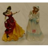 Royal Doulton Lady Figures: Belle HN3703 & Emily HN3204(2)