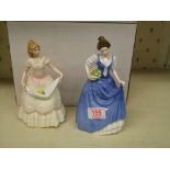 Royal Doulton lady figures Helen HN3691: together with Nicole HN3421 (2)