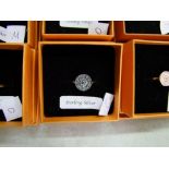 A quantity of boxed Chavin branded Sterling Silver rings: (20).