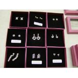 A quantity of boxed Chavin Sterling Silver earrings: (20).