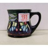 Moorcroft Favrile mug: Dated 2000, boxed