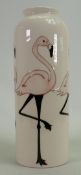 Moorcroft Flamingos vase: Designed by Nicola Slaney.