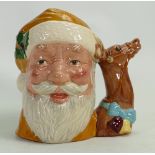 Royal Doulton large prototype colourway character jug Santa Claus: With reindeer handle,