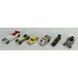 A large mixed collection of vintage Dinky Lesney and similar toy cars: