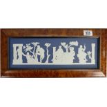 Wedgwood Portland blue Jasperware frieze from The Portland vase: Limited edition, boxed with cert,