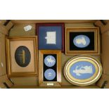 A good collection of Wedgwood Jasperware plaques: Including SS Great Britain, portrait plaques etc.