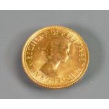 FULL Sovereign gold coin 1968: Near uncirculated condition.