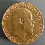 Gold HALF Sovereign dated 1902: