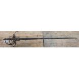 19th century copy of a 17th century rapier: