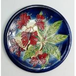 Moorcroft Simeon charger: Designed by Phillip Gibson. Diameter 35.5cm with box.