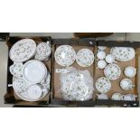 Wedgwood Wild Strawberry tea and dinner ware: To include dinner plates, tea set, casserole dish,