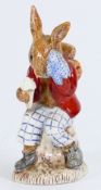 Royal Doulton Bunnykins prototype figure Cooling Off: An early example painted in a different