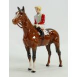Beswick Jockey on standing brown horse 1862: