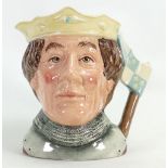 Royal Doulton prototype colourway character jug Henry V D6671: Different crown colourway.