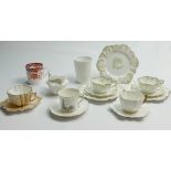 A collection of Shelley Wileman and Co (Foley) coffee cups and saucers to include: Daisy 6171