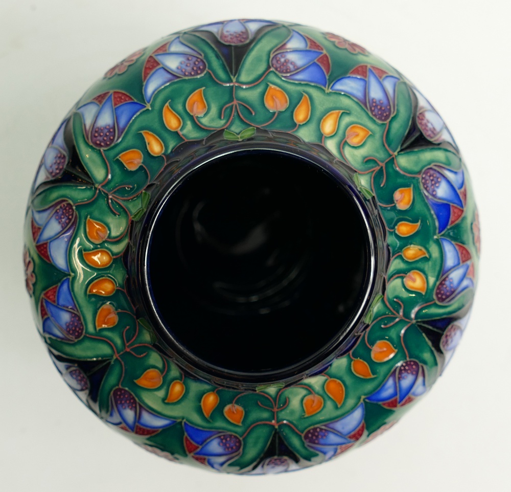 Moorcroft vase in the Anatolia pattern: Designed by Rachel Bishop for the Moorcroft collectors club - Image 4 of 4