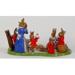 Royal Doulton Bunnykins Tableau piece Family Picnic: DB481, limited edition, boxed with certificate.