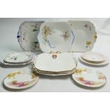 A collection of Shelley plates to include: Lakeland, Three Swans, Market Harborough,