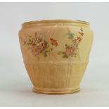 Grainger Worcester blush ivory jardiniere: Height 15.5cm.