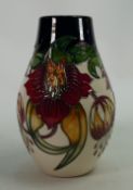 Moorcroft Anna Lily vase: Designed by Nicola Slaney, trial piece dated 11-12-19.