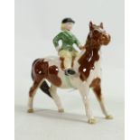 Beswick Girl on Skewbald Pony 1499: