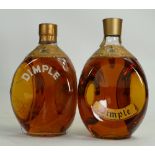 Two bottles of Dimple Whisky: 70% proof. Still sealed.