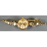 9ct gold Rotary ladies watch with 9ct bracelet 13.