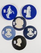 A collection of Wedgwood small portrait medallions to include: Mrs & Mrs Harry Buten,