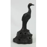 Ernest Light designed Wedgwood Heron: Small chip to end of beak, height 17cm.