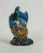 Moorcroft Fish For Tea Kingfisher vase: Dated 2010, height 17cm.