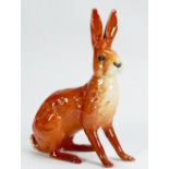 Beswick seated Hare 1025: Height 18.25cm.