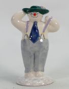 Royal Doulton Snowman prototype figure Stylish: In a different colourway, not for resale backstamp.