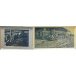 Two large Railway theme prints: