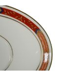 Royal Worcester Beauford Rust patterned dinner, tea and coffee ware: To include coffee cans,