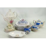 A good collection of Spode ware: Including Billingsley Rose coffee pot,