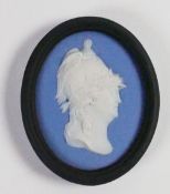 Wedgwood tri colour Jasper portrait medallion of Catherine II The Great: Modelled by Bert Bentley