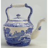 Spode Italian ware large tea kettle: Height 30cm.