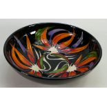 Moorcroft Paradise Found bowl: Designed by Vicky Lovatt, diameter 25cm.