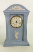 Boxed Wedgwood Millennium mantle clock: Height 22cm.