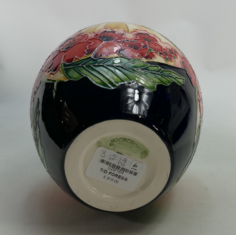 Moorcroft Forever England vase: Designed by Vicky Lovatt, trial piece dated 3-12-19. - Image 2 of 3