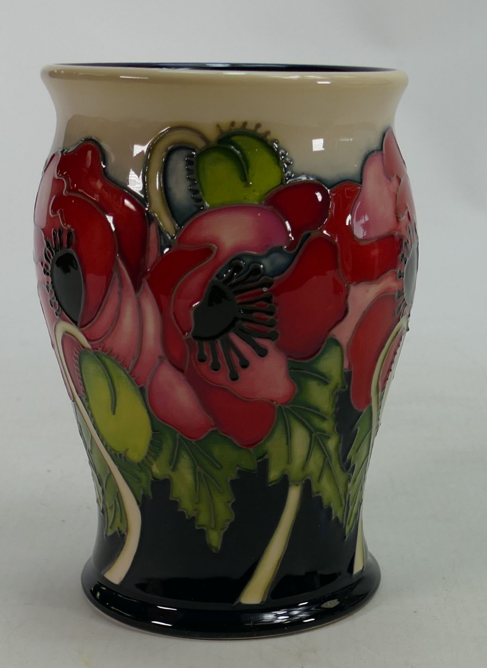 Moorcroft Yeats Poppy Vase: Limited edition 14/50 and signed by designer Kerry Goodwin. Height 12. - Image 3 of 3