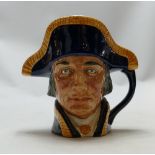 Royal Doulton large character jug Lord Nelson D6338: